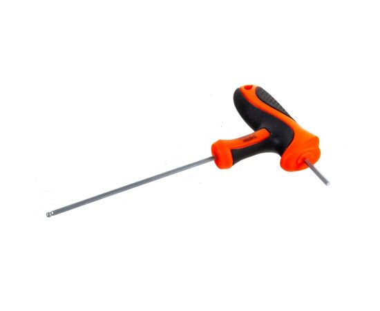 Имбусовый ключ HARDEN CRV, c Т-образной рукоятью, шарообразная головка, 2X75 мм 540701 