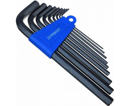 Набор удлиненных ключей-шестигранников РОКОТ 1.5-10 мм, 9 шт. 633-020 