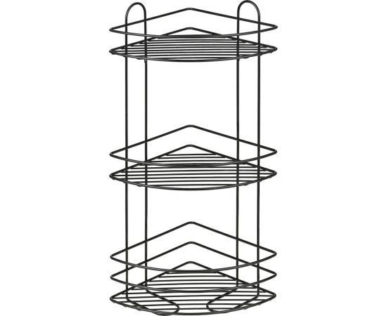Угловая полка ЧМЗ 23,4x23,4x58,5 см., цвет черный 501-006-11 