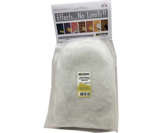 Флисовая профессиональная перчатка Boldrini для нанесение воска и шлифовки поверхностей 43310 – изображение 2