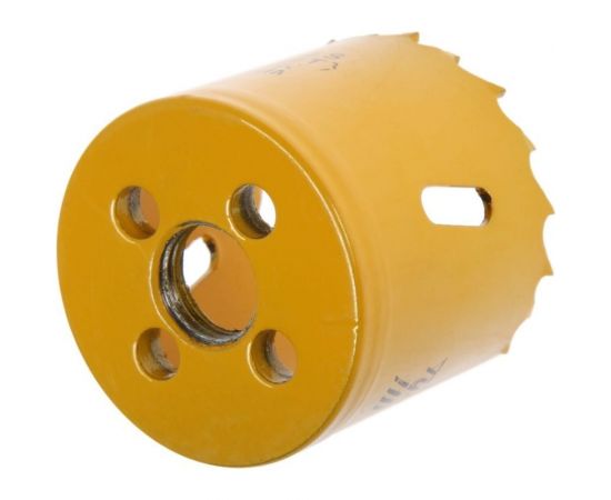 Коронка биметаллическая с дополнительной фиксацией 48 мм, M16 ТУНДРА 7351935 – изображение 2