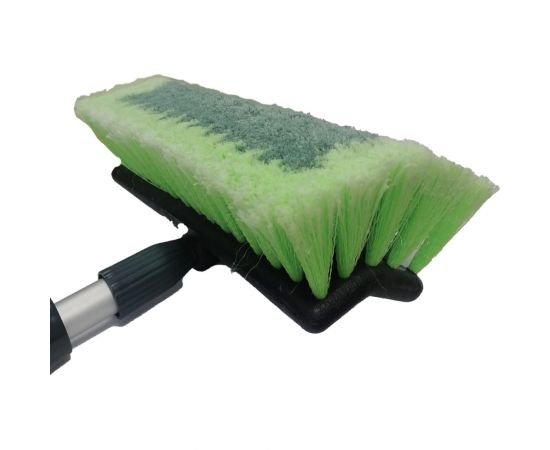 Телескопическая щетка для мытья ZiZay длина 2,5 метра с клапаном под воду и краником, щетина 25x5 см ZZ0122 – изображение 2