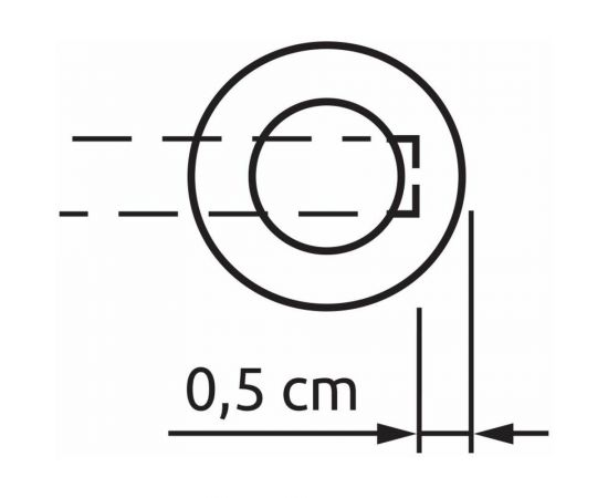 Наконечник для карниза Arttex Кольцо D20 мм, Титан А0000012071 – изображение 2