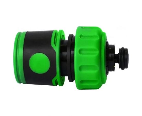 Соединитель обрезиненный быстросъемный с аквастопом Lite для шланга 1/2" POLYAGRO 7576180 – изображение 2