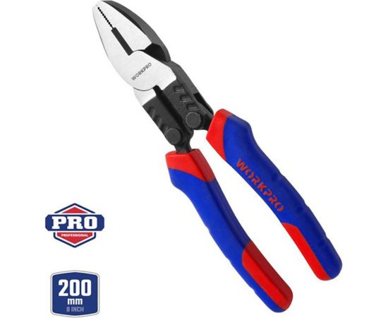 Комбинированные плоскогубцы для тяжелых работ WORKPRO 200 мм, 8 дюймов WP231089 – изображение 2