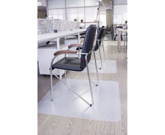 Защитный коврик для напольных покрытий BSL-office, полипропилен, 100х120 см, матовый, толщина 1,2 мм 1212101201 – изображение 2