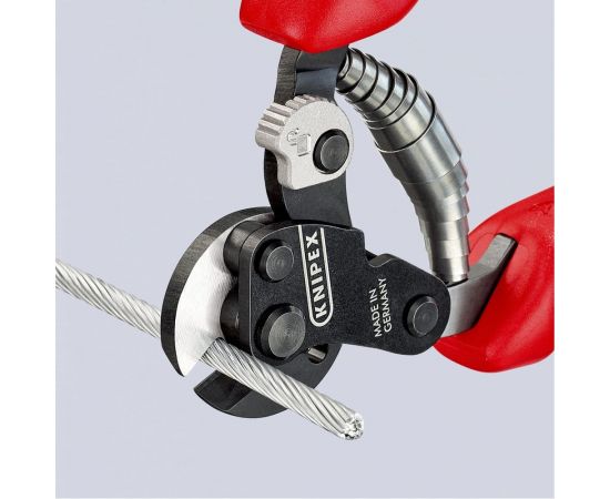 Тросорез KNIPEX рез: кабель 6 мм, особо прочный трос 1960 Нм L-160 мм KN-9562160SB – изображение 3