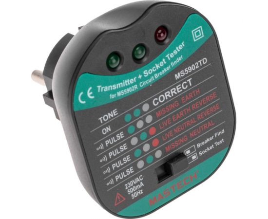 Тестер розеток, детектор автоматов Mastech ms5902rtd 13-1262 – изображение 3