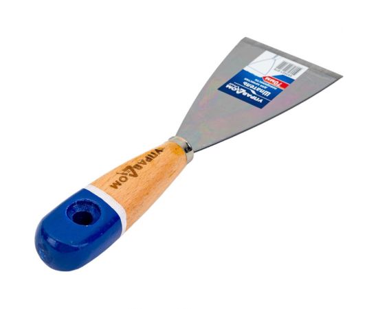 Шпатель для удаления ржавчины Управдом 70 мм, с деревянной ручкой, 05352 4100001502 – изображение 3