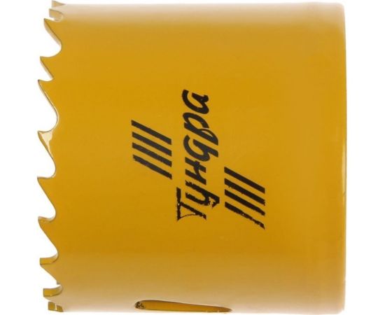 Коронка биметаллическая с дополнительной фиксацией 48 мм, M16 ТУНДРА 7351935 – изображение 3