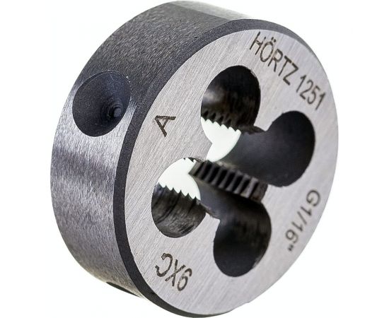 Трубная цилиндрическая плашка G 1/16 дюйма 9ХС HORTZ 204127 – изображение 3