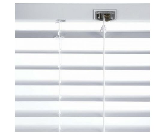 Горизонтальные жалюзи BRABIX 120x160 см алюминий цвет белый 606042 – изображение 4