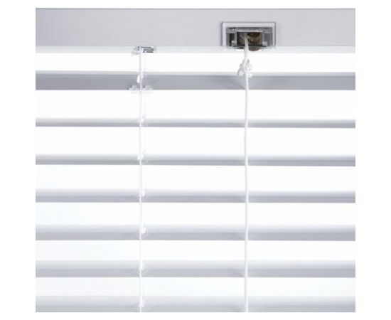 Горизонтальные жалюзи BRABIX 100x160 см алюминий цвет белый 606040 – изображение 4
