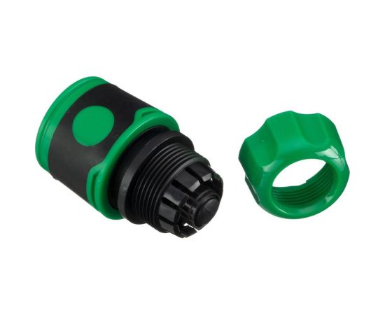 Соединитель обрезиненный быстросъемный с аквастопом Lite для шланга 1/2" POLYAGRO 7576180 – изображение 4