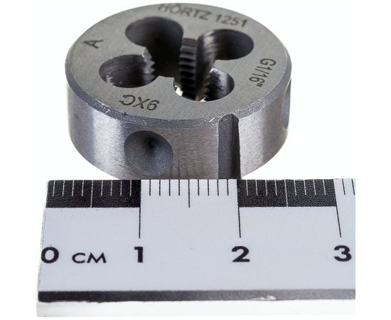 Трубная цилиндрическая плашка G 1/16 дюйма 9ХС HORTZ 204127 – изображение 4