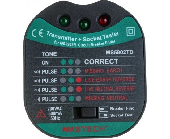 Тестер розеток, детектор автоматов Mastech ms5902rtd 13-1262 – изображение 10
