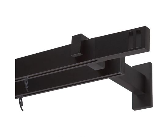 Двухрядный карниз Arttex Хай-тек черный, 240 см, Квад??о А0000029884 