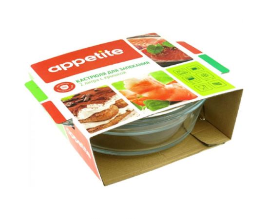 Стеклянная кастрюля appetite 2 л CR3 