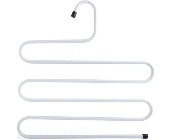 Вешалка для брюк и одежды BRABIX Змейка, 5 секций, 34x36 см, белая 608465 