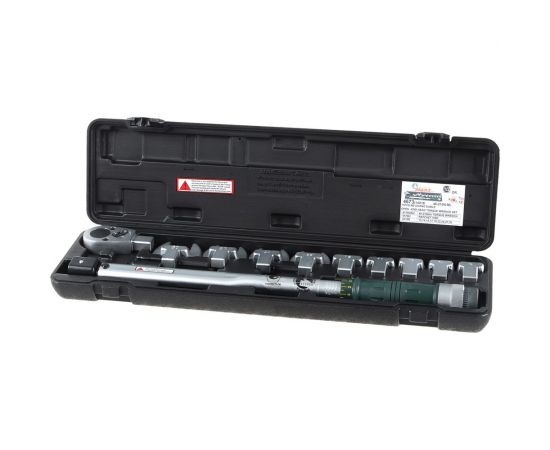 Динамометрический ключ с набором рожковых насадок Hans 13-30, 40-200 Nm, 1/2"" 4673 