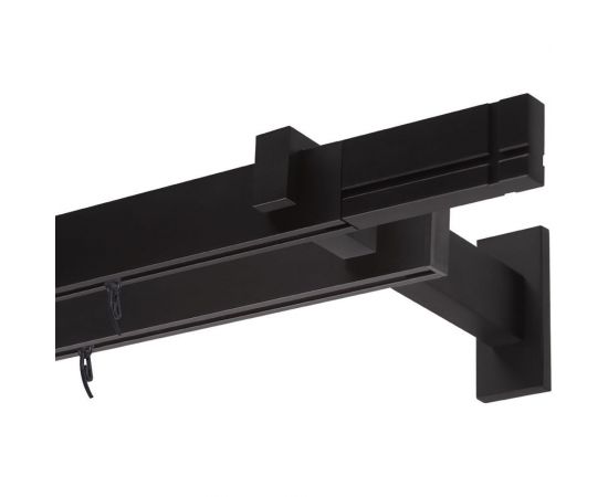 Двухрядный карниз Arttex Хай-тек черный, 200 см, Лайн А0000030035 