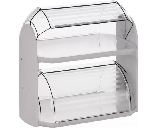 Хлебница COSMOPLAST двухуровневая, 32x19x30 см, пластик 2364 