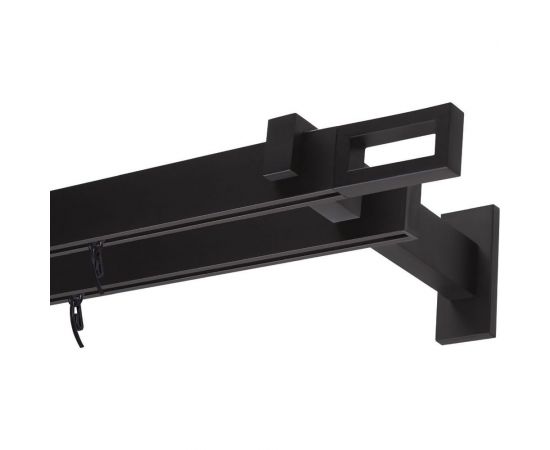 Двухрядный составной карниз Arttex Хай-тек черный, 320 см, Фрейм А0000029866 