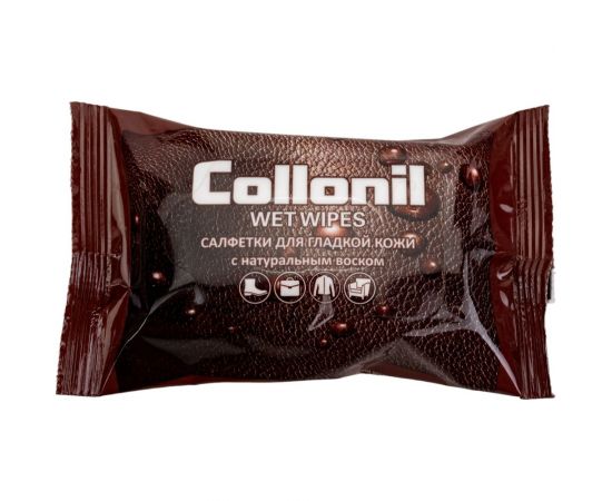Влажные салфетки Collonil для ухода за гладкой кожей с натуральным воском WWS15 