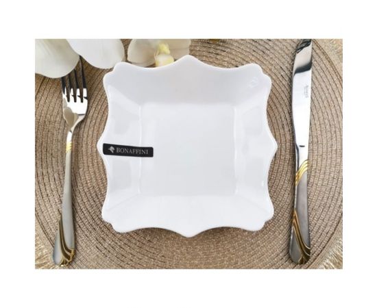 Салатник BONAFFINI квадро ТМ 21 см, белый BON111 СП473 