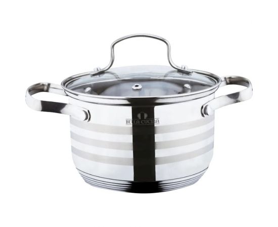 Кастрюля со стеклянной крышкой Bella Cucina 2.2 л, 16 см BC-2129 2129-BC 