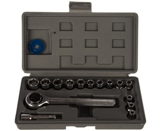 Набор торцевых головок 17 предметов КУРС 65015 – изображение 2