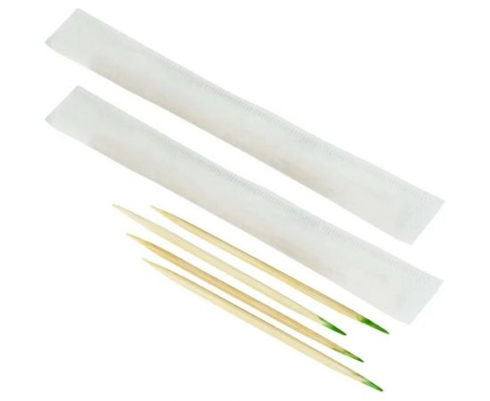 Бамбуковые зубочистки AVIORA в индивидуальной бумажной упаковке, с ментолом, 1000 шт в картонной коробке 401-609 – изображение 2