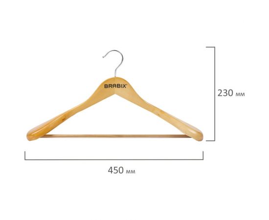 Вешалка-плечики BRABIX Люкс 601163 – изображение 2