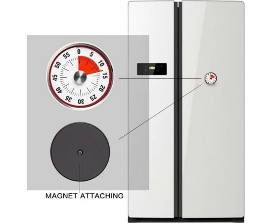 Кухонный механический таймер BALDR красный B8002 – изображение 2