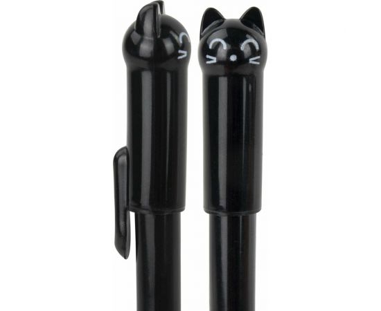 Фигурная шариковая ручка ЮНЛАНДИЯ Котик корпус ассорти, синяя, узел 0.7 мм 143787 – изображение 2