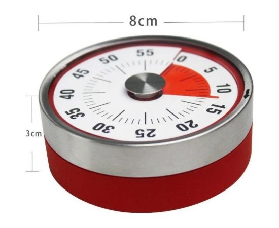 Кухонный механический таймер BALDR красный B8002 – изображение 3