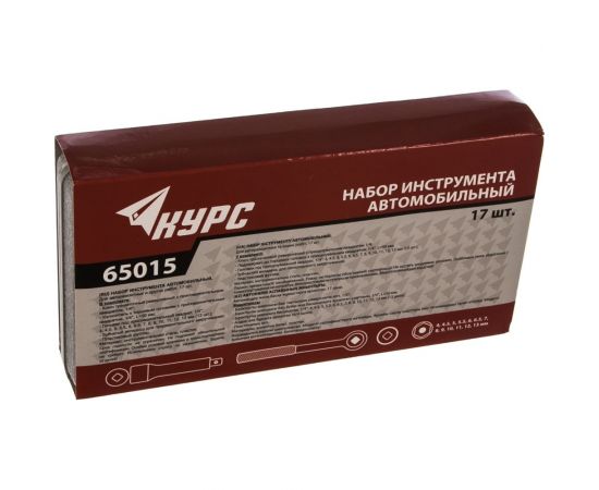 Набор торцевых головок 17 предметов КУРС 65015 – изображение 3