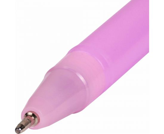 Шариковая ручка ЮНЛАНДИЯ с топпером П??енец корпус ассорти, синяя, узел 0.7 мм 143811 – изображение 3