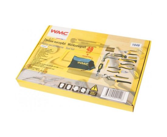 Набор шарнирно-губцевого инструмента и бит WMC TOOLS 49 пр, в сумке 48159 1049 – изображение 3