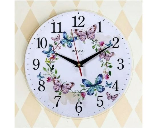 Настенные часы Apeyron круглые, цвет корпуса белый, пластик PL213010 – изображение 3