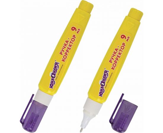 Ручка-корректор ЮНЛАНДИЯ 9 мл, металлический наконечник 228432 – изображение 3