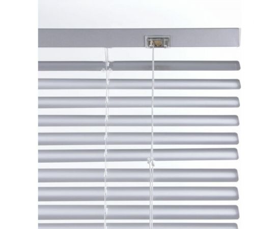 Горизонтальные жалюзи BRABIX 40x160 см алюминий цвет серебристый 606031 – изображение 4