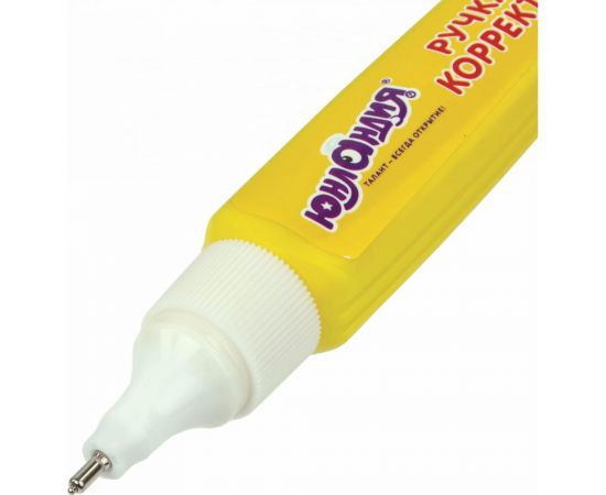 Ручка-корректор ЮНЛАНДИЯ 9 мл, металлический наконечник 228432 – изображение 4