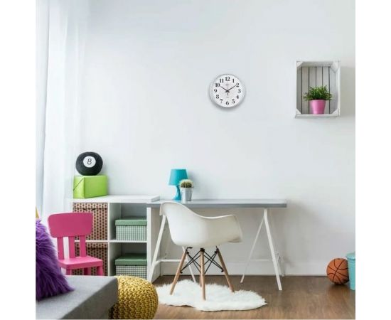 Настенные круглые часы Apeyron цвет корпуса серебристый, пластик, 29 см PL200907 – изображение 4