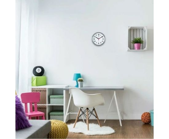 Настенные круглые часы Apeyron цвет корпуса серый, пластик, 22 см PL200909 – изображение 4