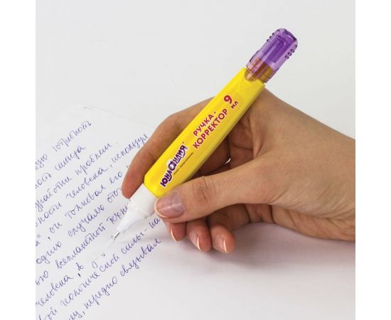 Ручка-корректор ЮНЛАНДИЯ 9 мл, металлический наконечник 228432 – изображение 5