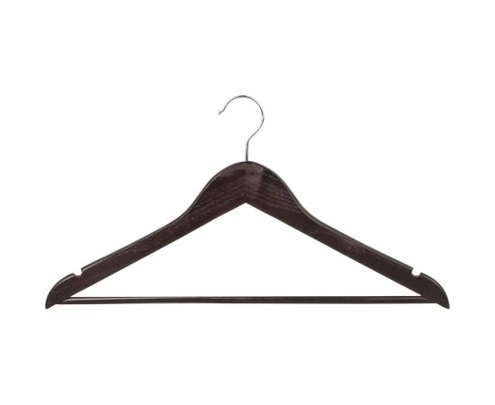 Вешалки-плечики BRABIX Стандарт комплект 5 шт, дерево 601162 – изображение 5