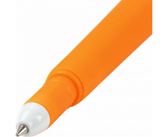 Фигурная шариковая ручка ЮНЛАНДИЯ Морковка мягкий силиконовый корпус, синяя, узел 0.7 мм 143778 – изображение 5