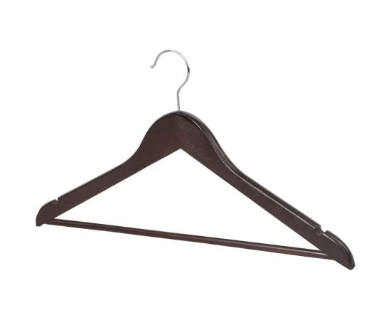 Вешалки-плечики BRABIX Стандарт комплект 5 шт, дерево 601162 – изображение 6