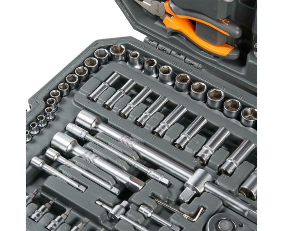 Универсальный набор инструментов 137 предметов, пластиковый кейс Airline AT-137-10 – изображение 6